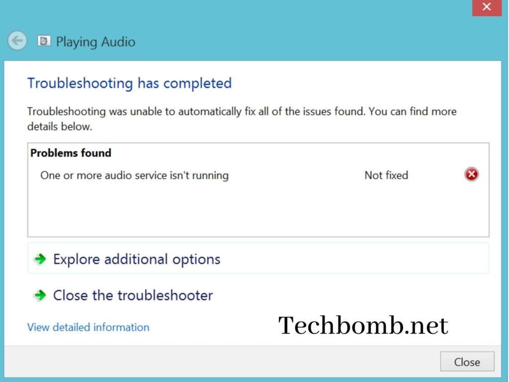 ✔ Fix: One Or More Audio Service Isn’t Running Error In Windows 10